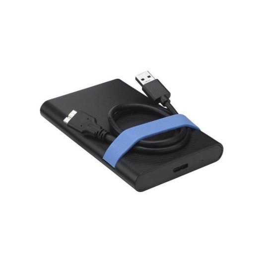 Caja PC Verbatim Store'N'Go 2,5" Plástico Negro Azul USB 3.2 Gen 1