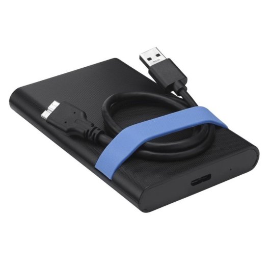 Caja PC Verbatim Store'N'Go 2,5" Plástico Negro Azul USB 3.2 Gen 1