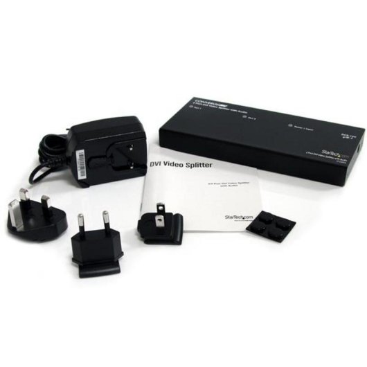 Divisor de Vídeo DVI y Audio StarTech.com de 2 Puertos