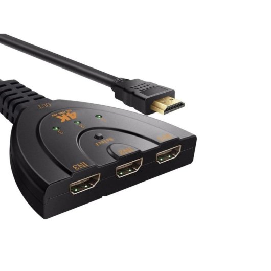 Conmutateur HDMI 4K DLH DY-TU4735B 3 entrées 1 sortie 0,45 m