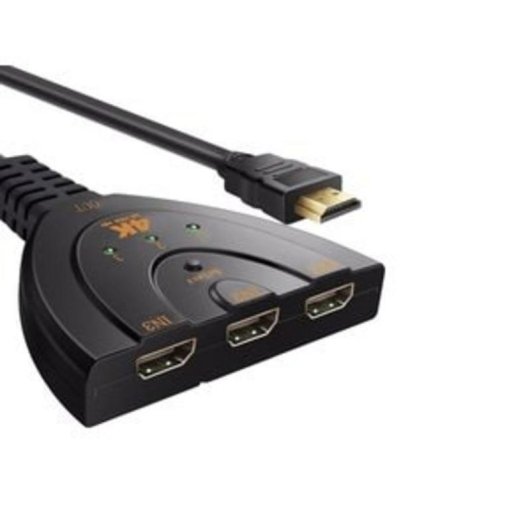 Conmutateur HDMI 4K DLH DY-TU4735B 3 entrées 1 sortie 0,45 m