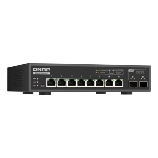Conmutador QNAP QSW-L3208-2C6T Gestionado L2 10GbE 8 Puertos Escritorio