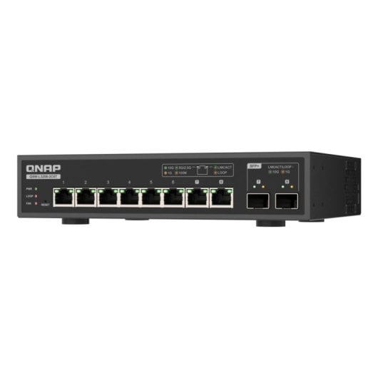 Conmutador QNAP QSW-L3208-2C6T Gestionado L2 10GbE 8 Puertos Escritorio