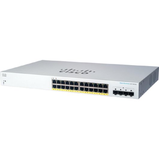 Conmutador Cisco CBS220-24P-4G Gestionado L2 24 Puertos Gigabit Ethernet PoE 4 SFP 1G