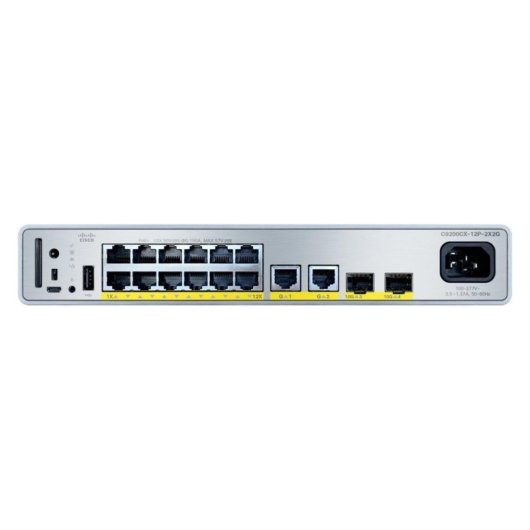 Switch Cisco C9200CX-12P-2X2G-E Gigabit Ethernet PoE Managed Rack