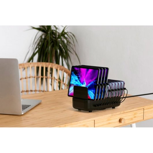 Station de charge DLH DY-AU5440 200W USB-C 10 ports pour smartphones et tablettes