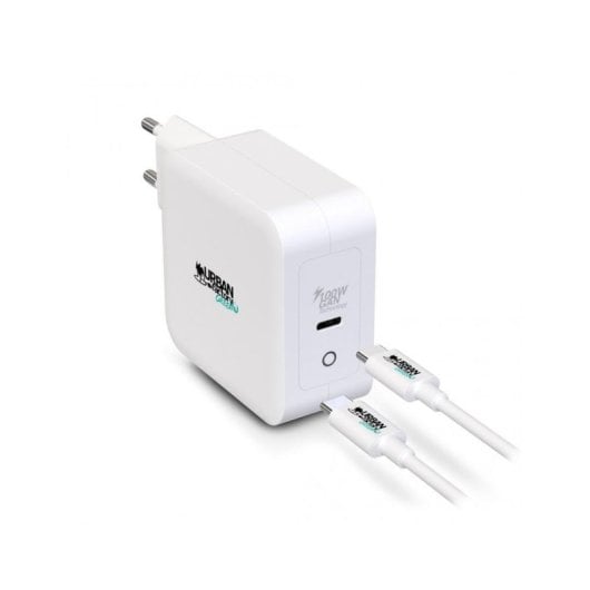 Carregador Urban Factory CYCLEE 100W USB-C 2m Branco