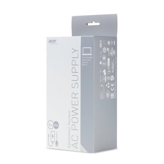 Adaptador de corriente Acer 65W para portátiles Aspire Switch 11 y 12