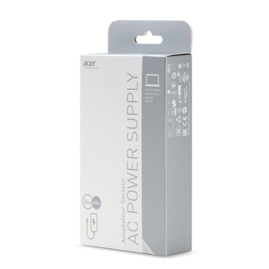 Adaptador de corriente Acer 65W para portátiles Aspire Switch 11 y 12