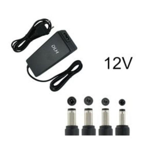 Netzteil DLH DY-AI755 36W 12V mit 4 Steckern und AC-Kabel