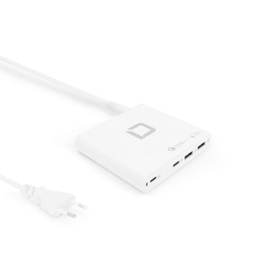 Chargeur DICOTA D31893 120W USB-C 2 Ports Quick Charge 4+ Blanc