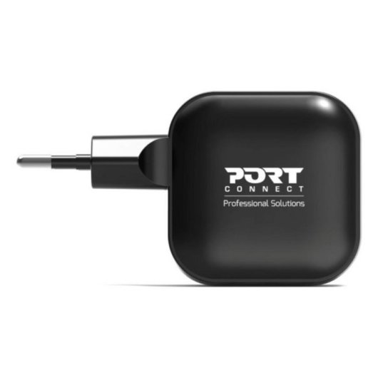 Ladegerät USB-C 35W GaN Power Delivery 2 Ports Port Designs 902035PEU Schwarz