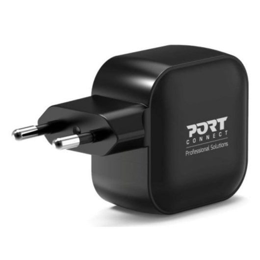 Ladegerät USB-C 35W GaN Power Delivery 2 Ports Port Designs 902035PEU Schwarz