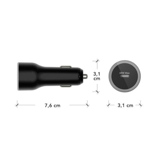Auto-Ladegerät DBRAMANTE1928 CC65ITBL7105 USB-C 65W Schwarz
