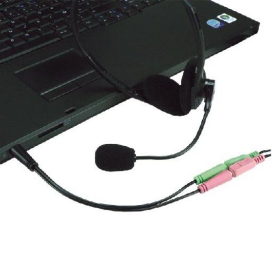 Cable de audio MCL CG-705 3,5mm macho a 2x 3,5mm hembra 0,2 m negro