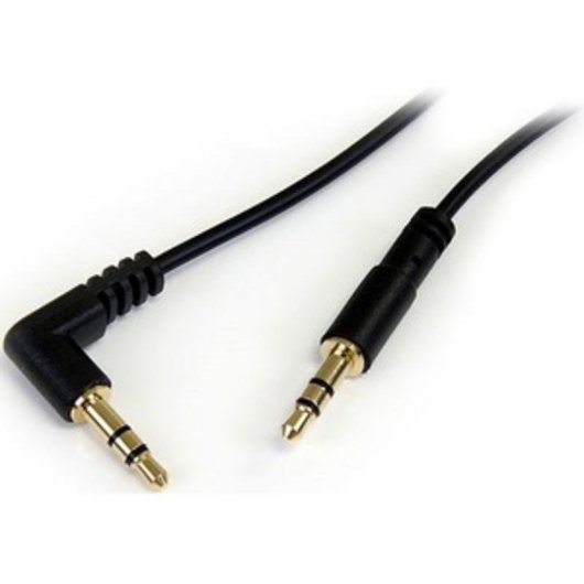 Cable audio stéréo 3,5mm mâle à mâle 1,8m StarTech à angle droit