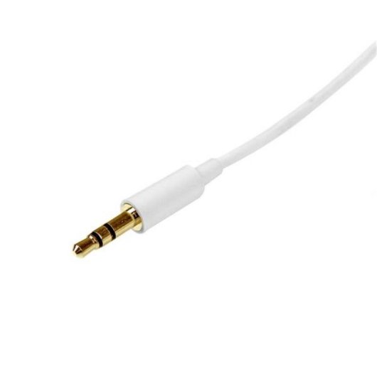 Cavo Audio Stereo 3,5 mm StarTech MU1MMMSWH 1 m Bianco Maschio a Maschio