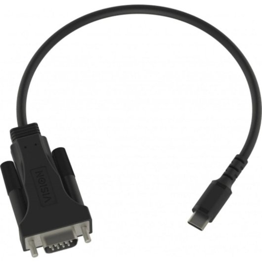 Seriendatenkabel Vision TC-USBCSER/BL USB-C nach RS-232 Schwarz 170 mm