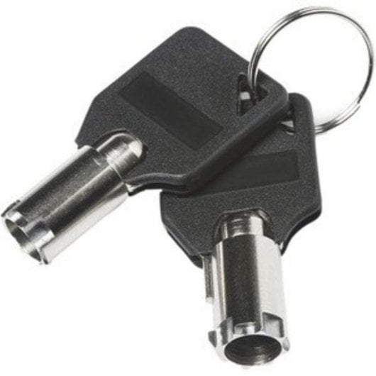 Llave DICOTA D31544 pour câbles de sécurité, 2 pièces, noir