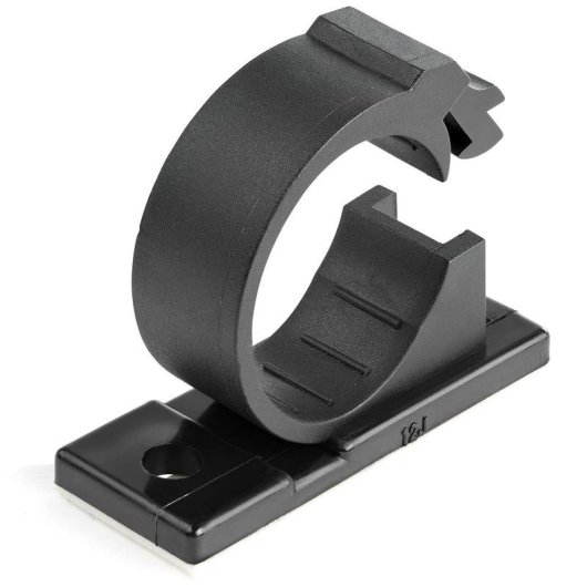 StarTech Kabelclips selbstklebend schwarz 17mm 100 Stück