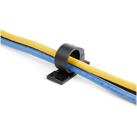 StarTech Kabelclips selbstklebend schwarz 17mm 100 Stück