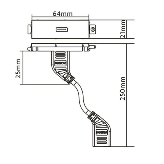 Toma de corriente Vision TC3 HDMI