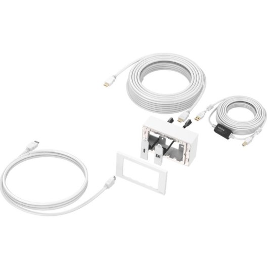 Régua de tomadas Vision TC3-PK10M 2 tomadas HDMI USB 3.2 Gen 1 branca