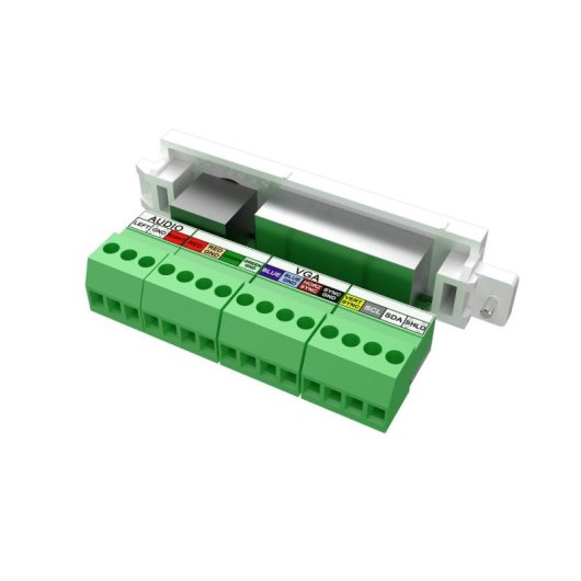 Steckdosenleiste Vision TC3 VGAF3.5MM 2 VGA-Steckplätze und 3,5 mm weiß kompakt