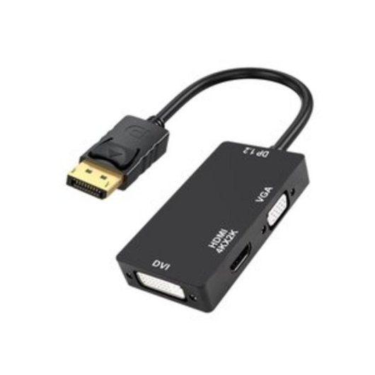 Adattatore video DLH DisplayPort a DVI-D + VGA + HDMI
