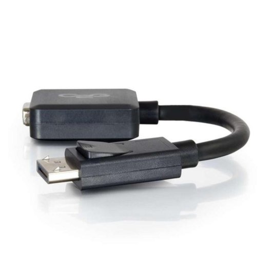 Adaptateur DisplayPort vers VGA actif C2G 20 cm noir