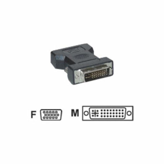 Adaptador MCL DVI-I Macho a VGA Hembra Negro