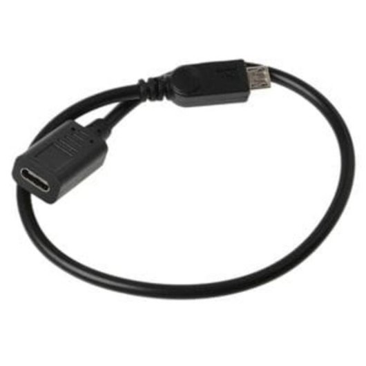 Câble Adaptateur USB-C Femelle à Micro-USB Mâle DLH DY-TU4715 0,31 m USB 2.0 Noir