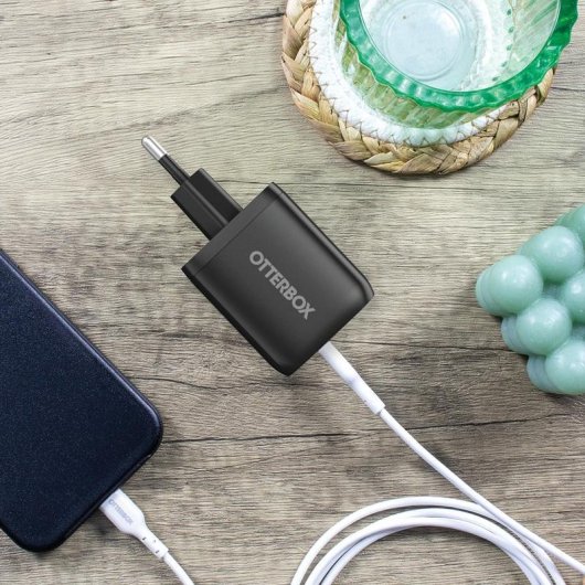 Wandladegerät OtterBox 65W GaN Dual-USB-C Schwarz