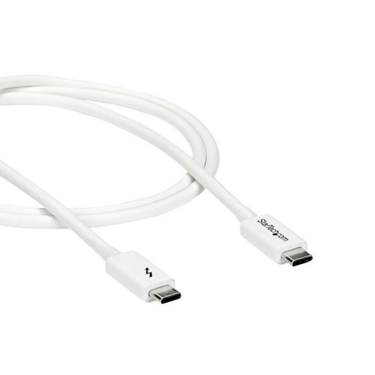 Cable Thunderbolt 3 StarTech 1 m 20 Gbps 100W PD 4K Blanc