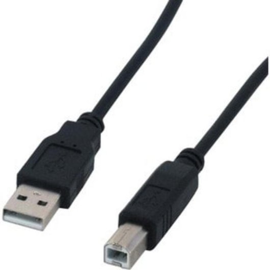 Cable USB 2.0 A/B MCL 2 m Negro Macho/Macho