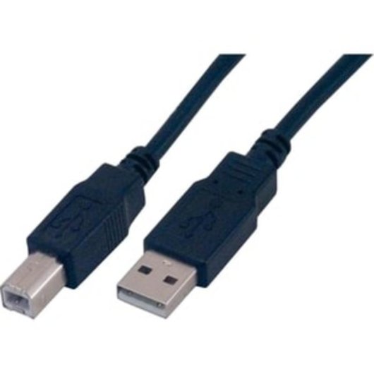Cable USB 2.0 MCL A/B 2 m Macho/Macho Negro Plug and Play