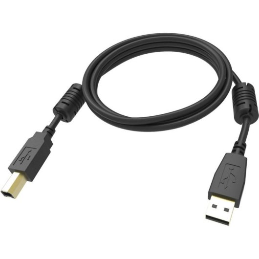 Cable USB Vision TC 2MUSB/BL 1, 2 m, USB A a USB B, USB 2.0, Negro