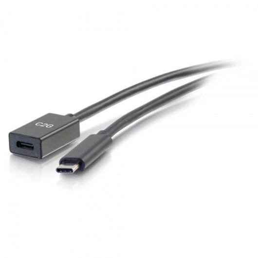 Cable alargador USB-C a C 3.1 Gen 2 C2G 90 cm Negro