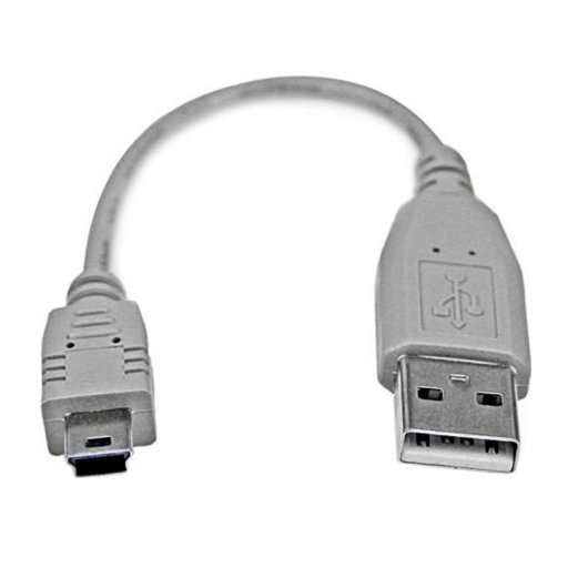 Cable USB 2.0 StarTech 15 cm Mini-USB B Macho a USB A Macho Gris