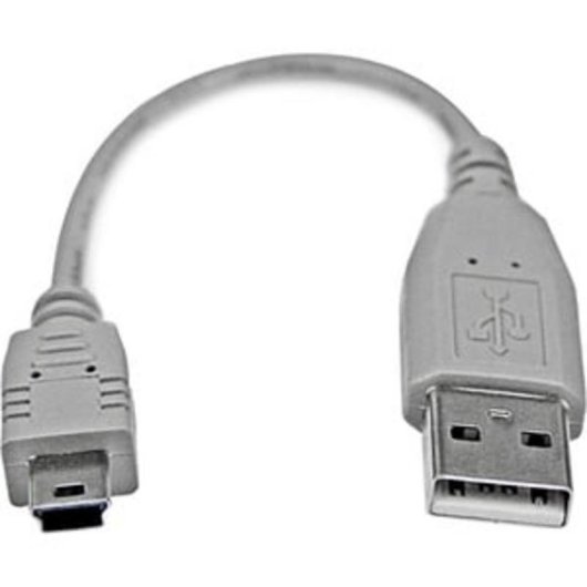 Cable USB 2.0 StarTech 15 cm Mini-USB B Macho a USB A Macho Gris