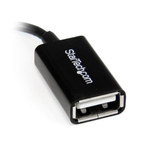 Câble adaptateur Micro USB à angle droit vers USB OTG StarTech 12 cm