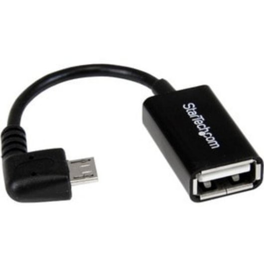 Câble adaptateur Micro USB à angle droit vers USB OTG StarTech 12 cm