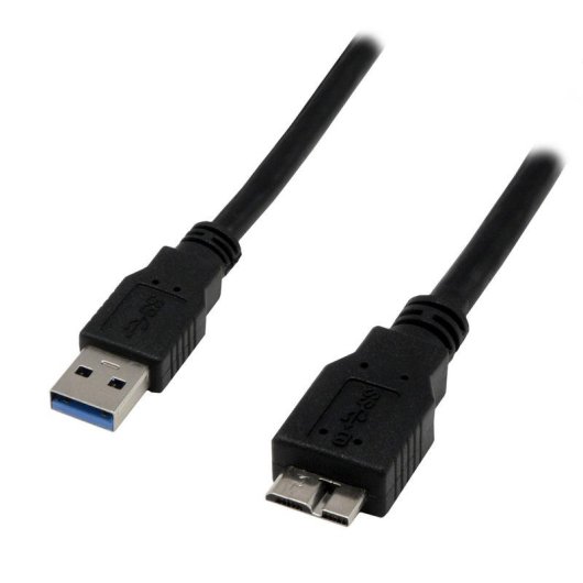 Cable USB 3.0 MCL 1,8 m Micro-USB B à USB A Noir