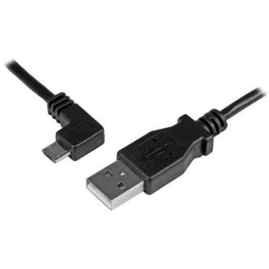 Cable Micro USB StarTech 0,5 m acodado a la izquierda para carga y sincronización