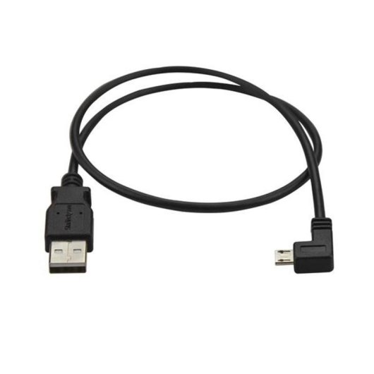 Cable Micro USB StarTech 0,5 m acodado a la izquierda para carga y sincronización