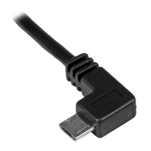 Cable Micro USB StarTech 0,5 m acodado a la izquierda para carga y sincronización