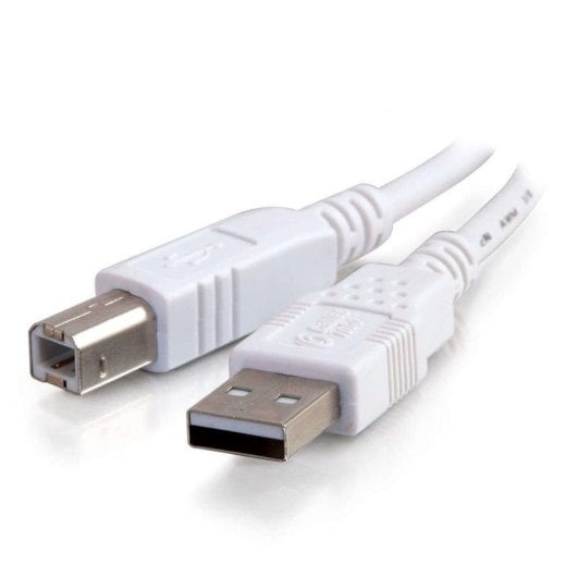 Câble USB 2.0 A/B C2G 3 m Blanc Macho/Macho