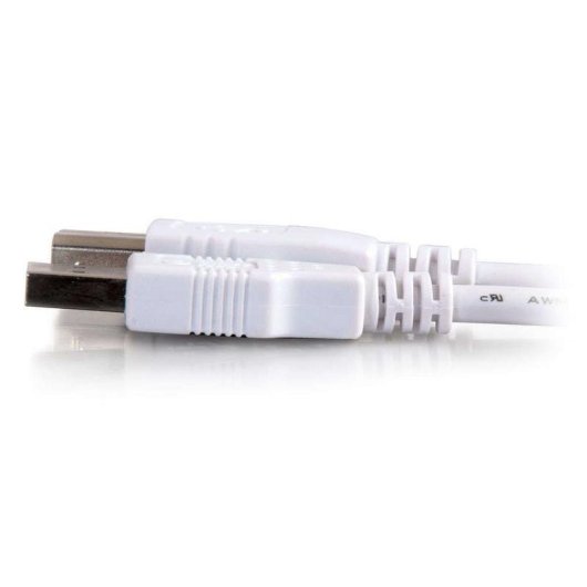 Câble USB 2.0 A/B C2G 3 m Blanc Macho/Macho
