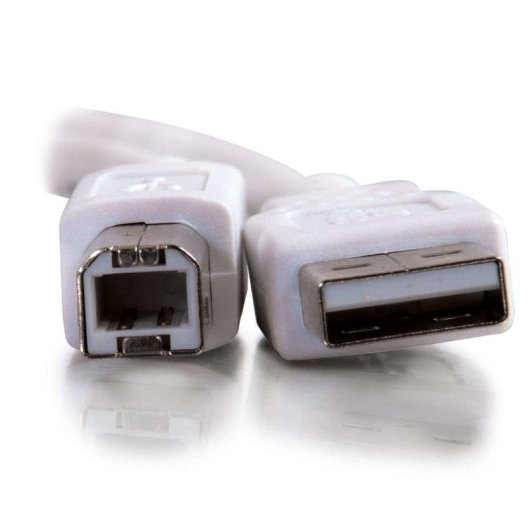 Câble USB 2.0 A/B C2G 3 m Blanc Macho/Macho