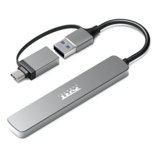 Hub Port Designs 4 Ports 5000 Mbit/s Modell 900161 Aluminium Silber